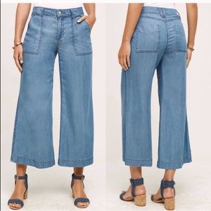 Level 99 Wide Leg Crop Denim